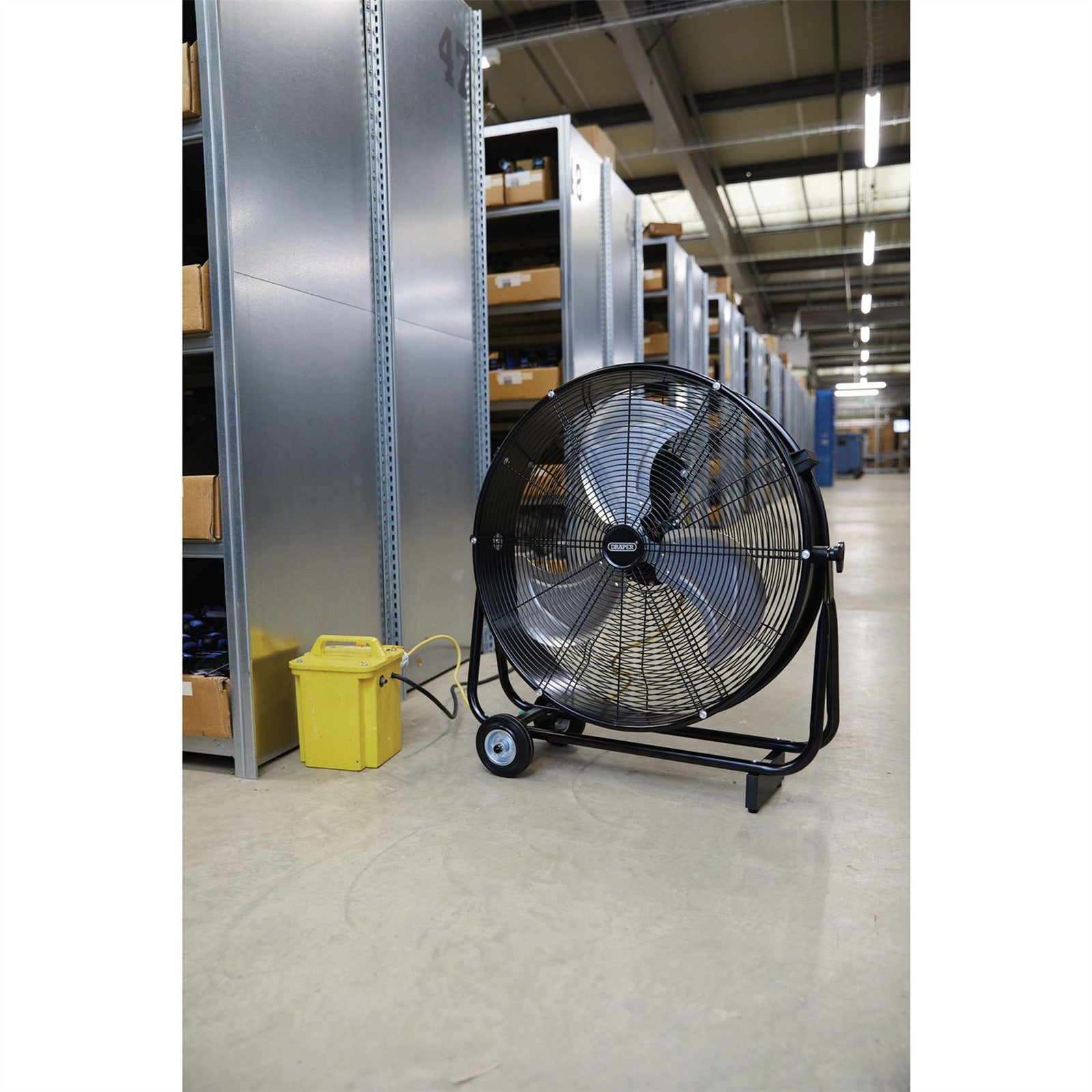 Draper 110V Drum Fan, 24"/610mm, 125W 03365