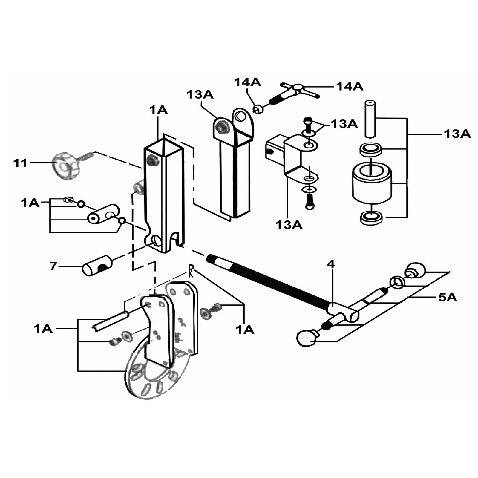 Sealey Handle Assembly (for Lead Screw) SAR01-05A