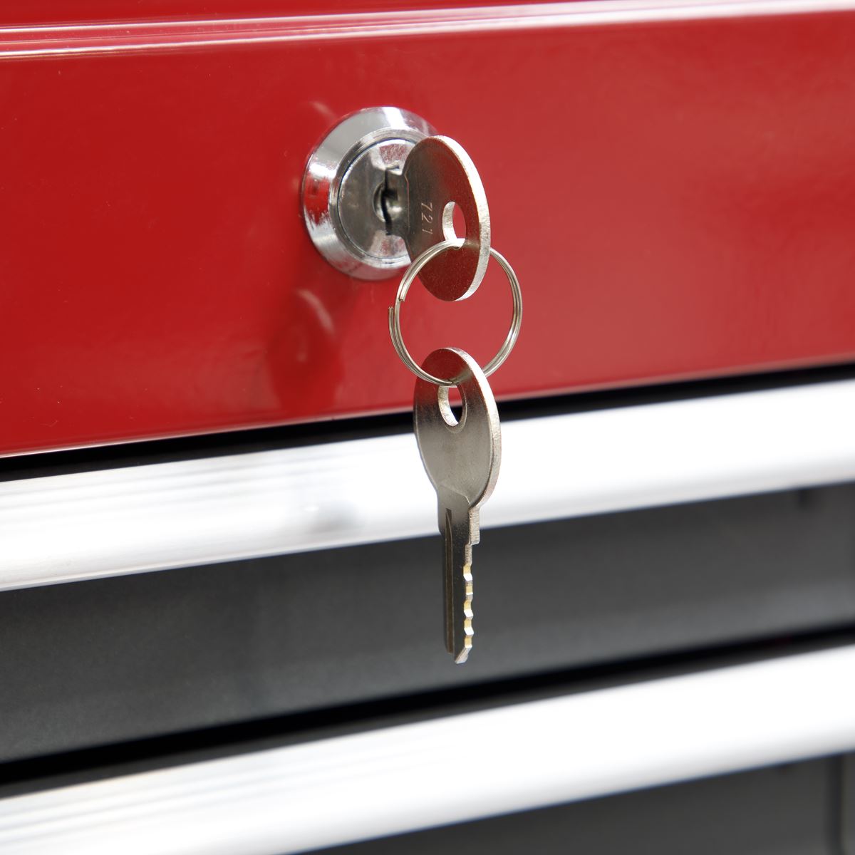 Sealey Topchest 9 Drawer with Ball-Bearing Slides - Red/Grey