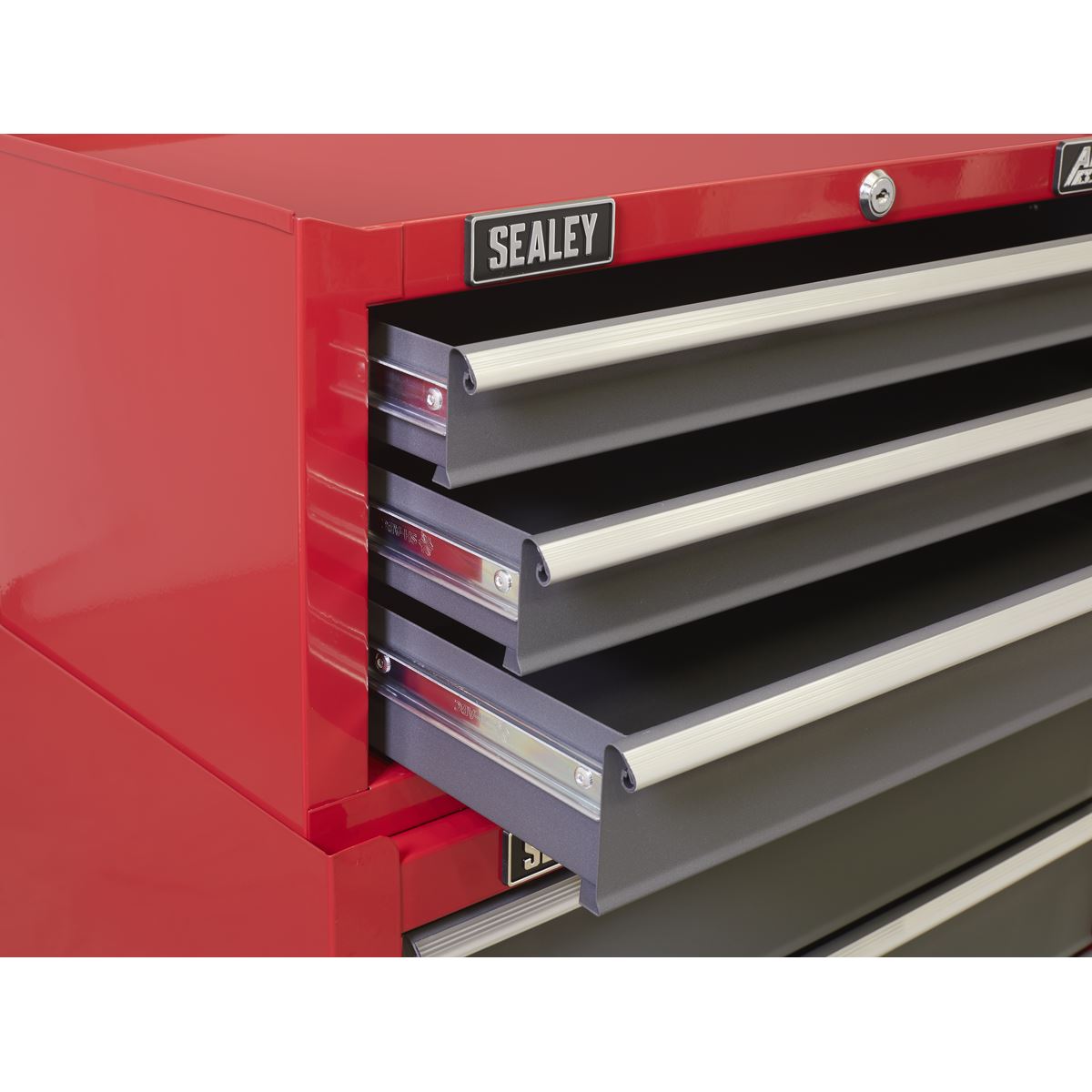 Sealey Mid-Box 3 Drawer with Ball-Bearing Slides Red/Grey AP22309BB