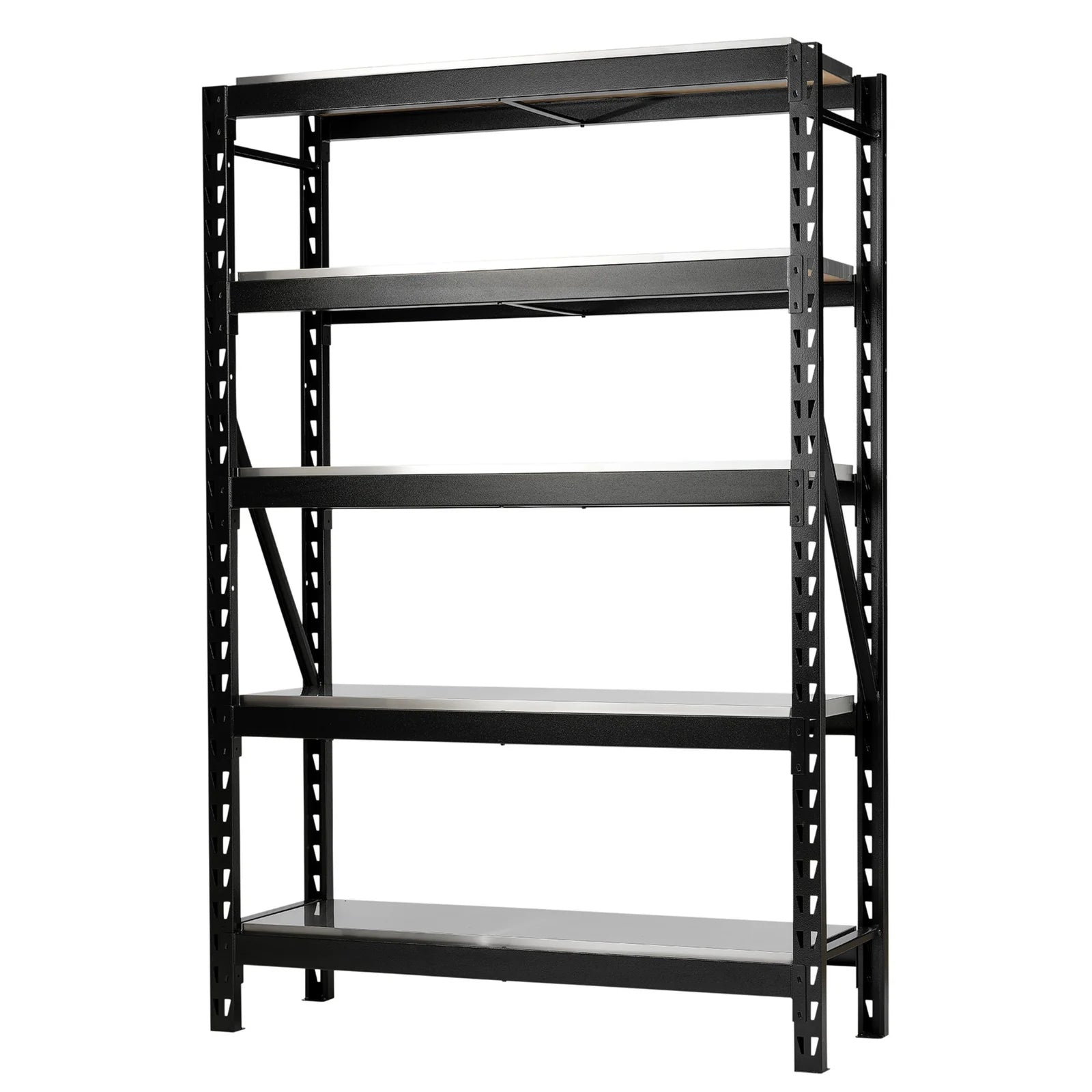 BUNKER 22 Piece Modular 5 Tier Racking with Stainless Steel Shelving, 750-1500mm