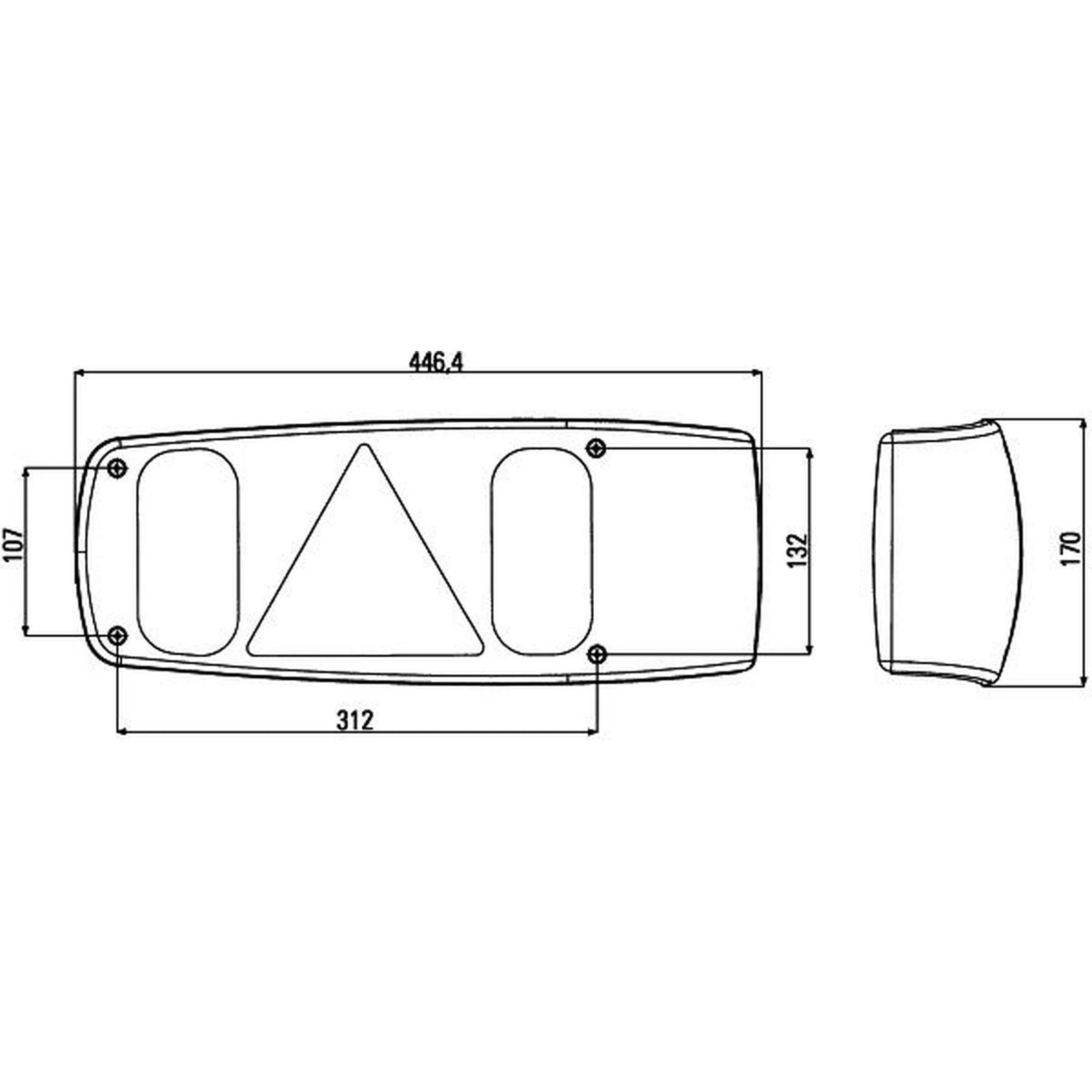 Hella Tail Light / Lamp PY21W Left 2VA 007 502-011