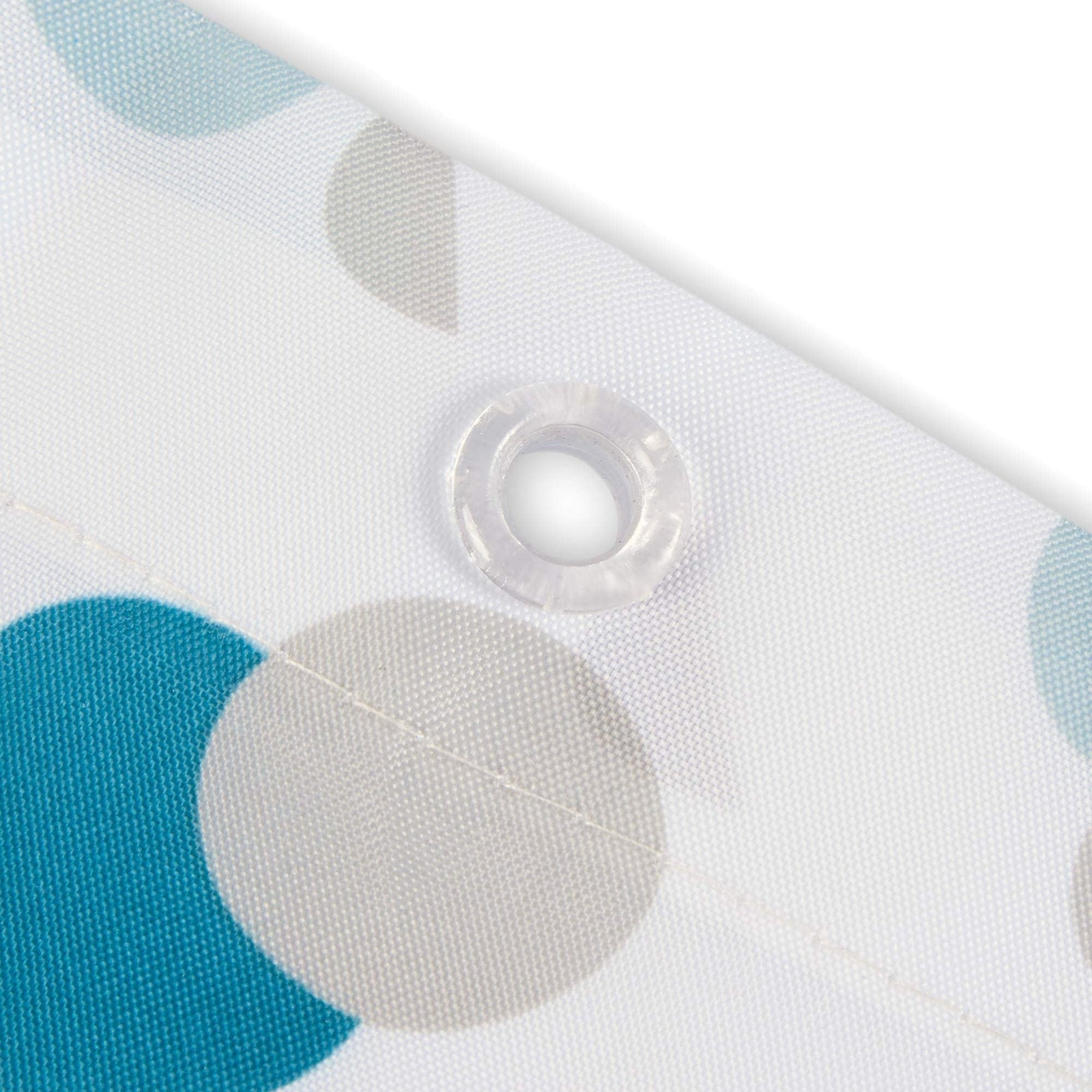 Shower Curtain White & Green Dot 234701
