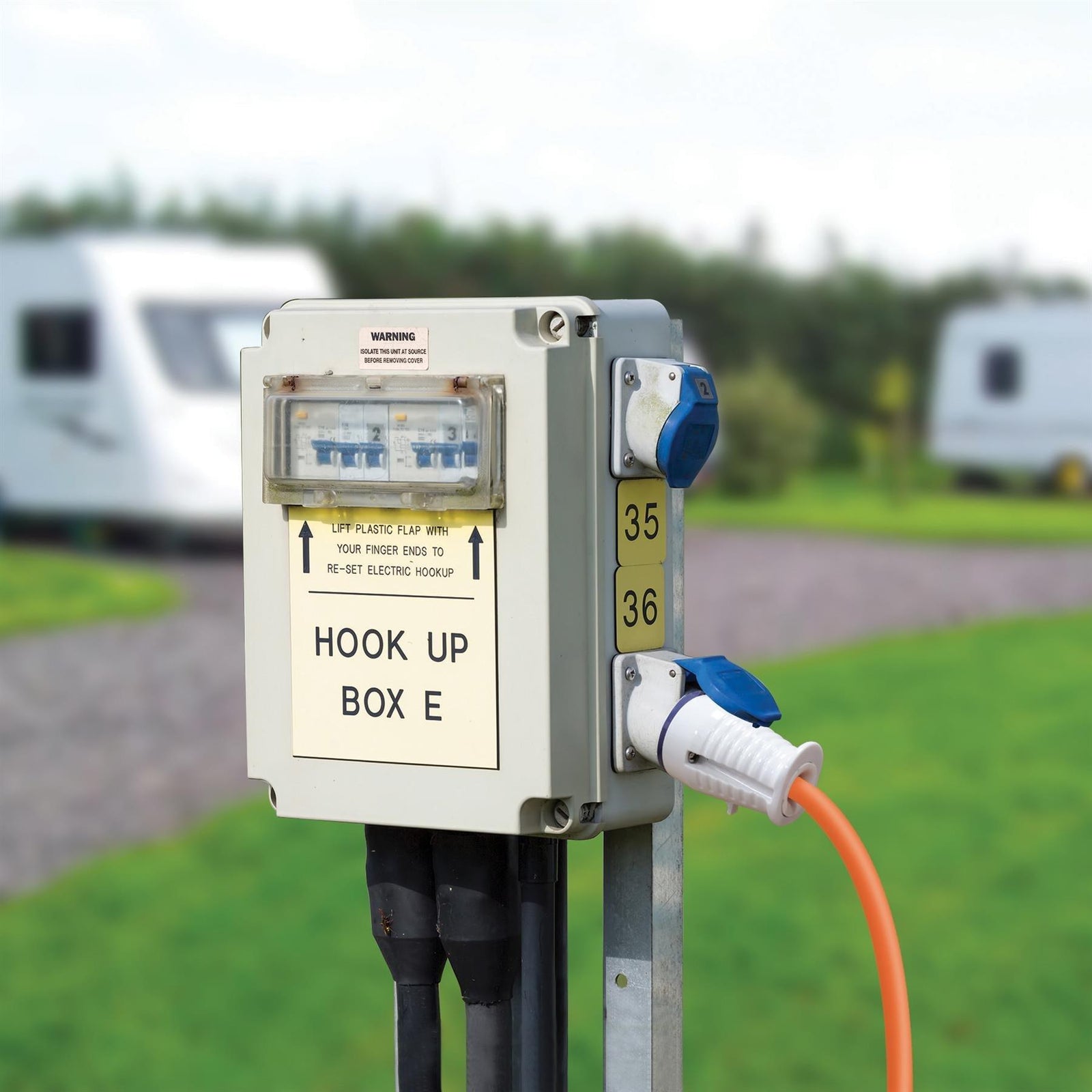 Streetwize 10m Caravan 230v Hook Up Cable Extension
