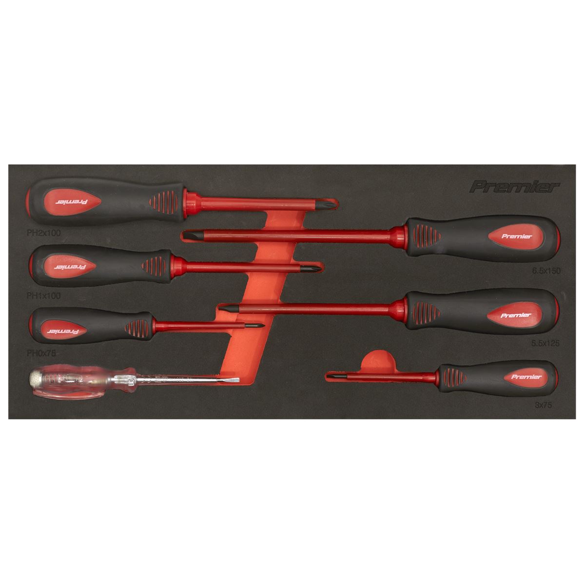 Sealey Premier Premier Screwdriver Set 7pc - VDE Approved TBTE04