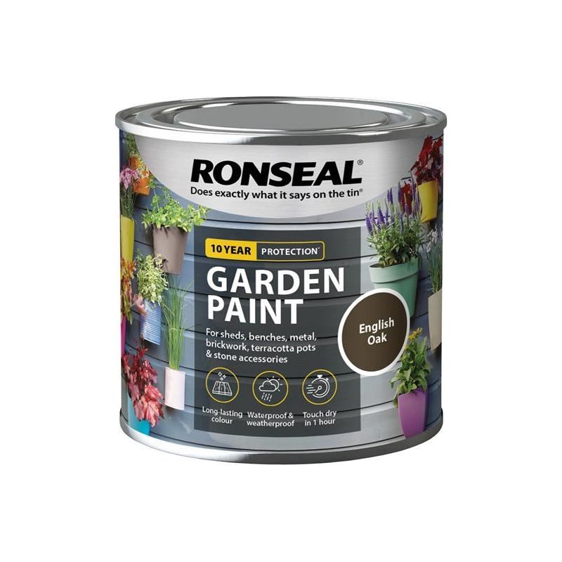 Ronseal Garden Paint English Oak 250ml
