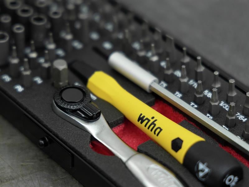 Wiha ESD Micro-bit Set, 66 Piece (inc. Case)