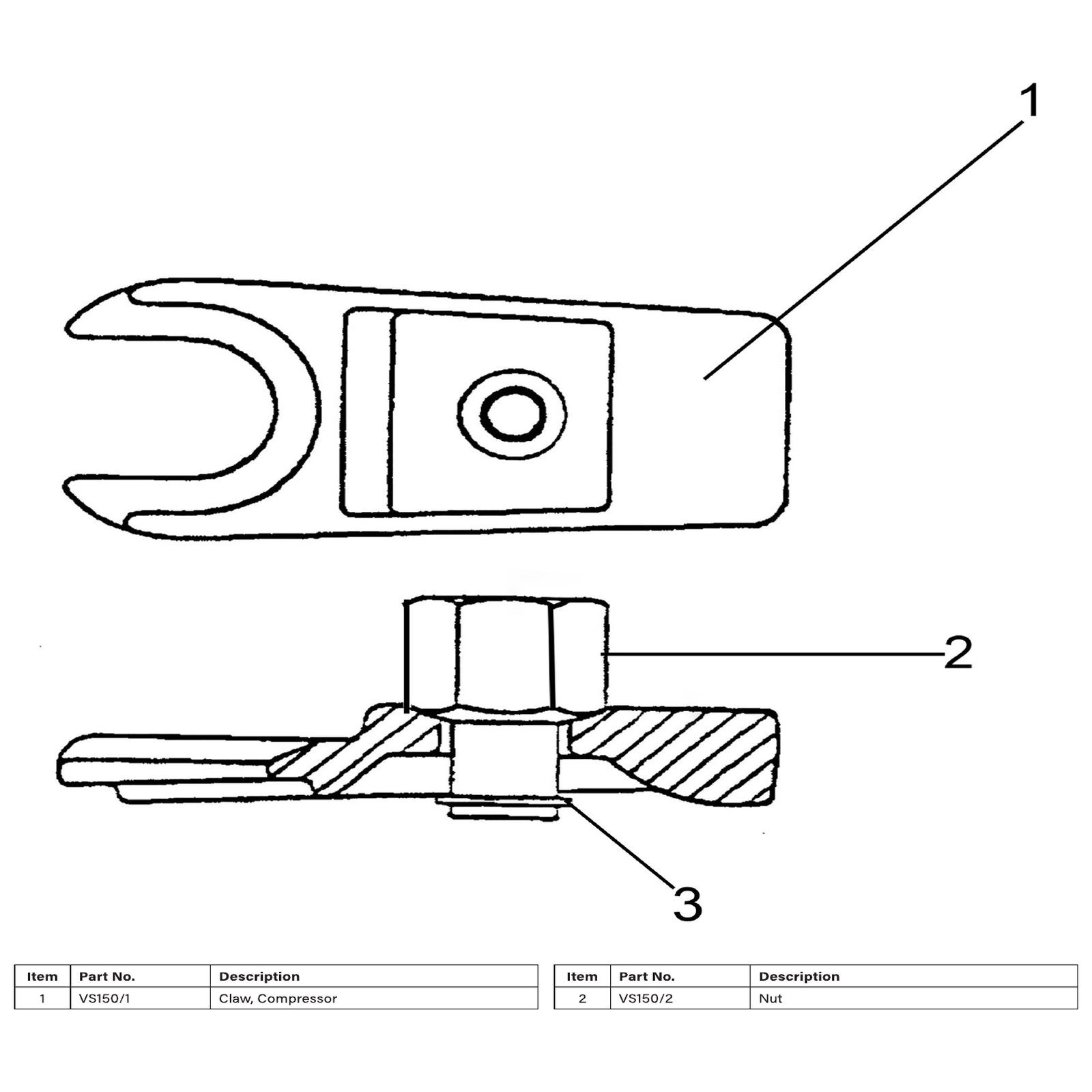 Sealey Claw, compressor VS150/1
