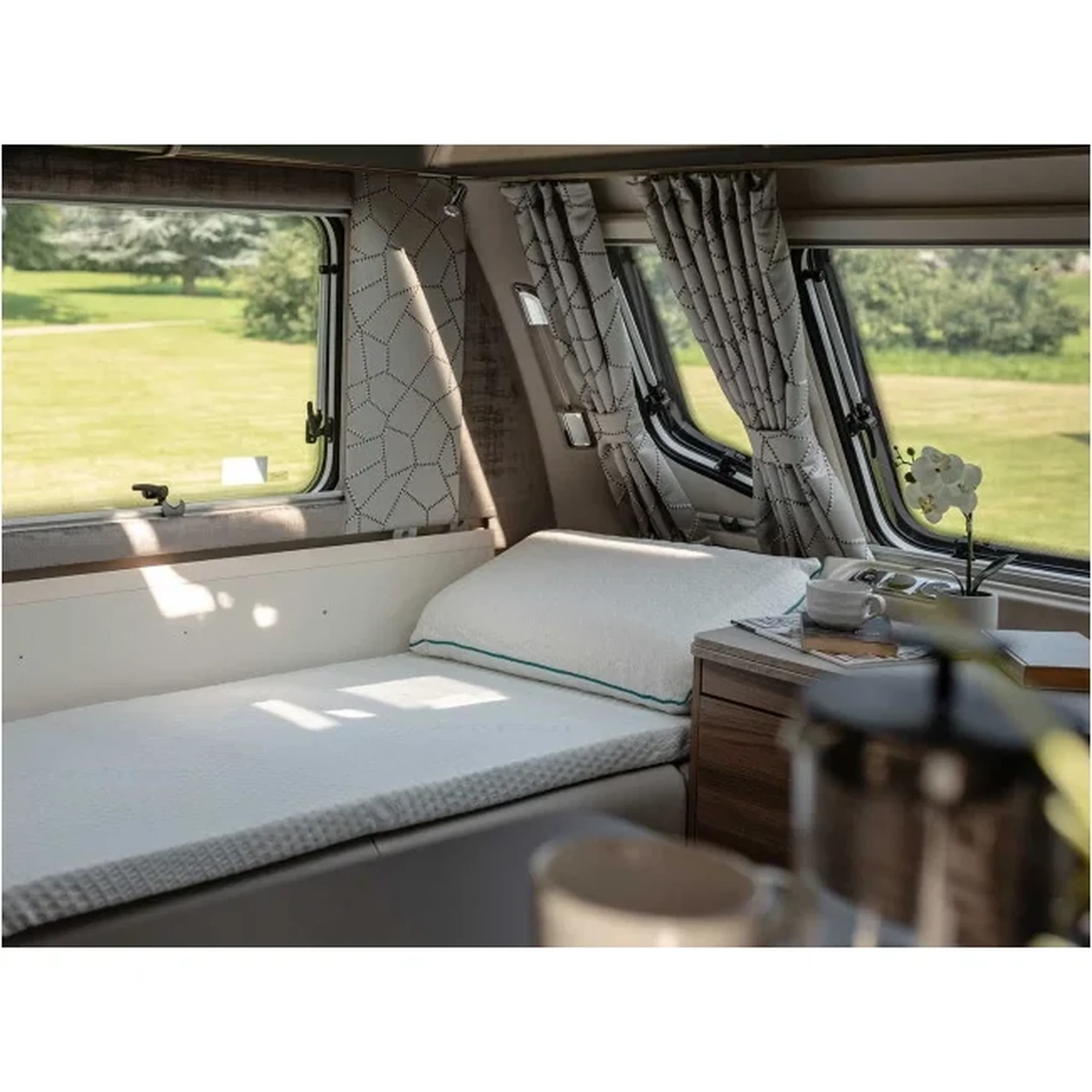 Duvalay Comfort Travel Topper 190x66cm Silver Foam 5cm Deep