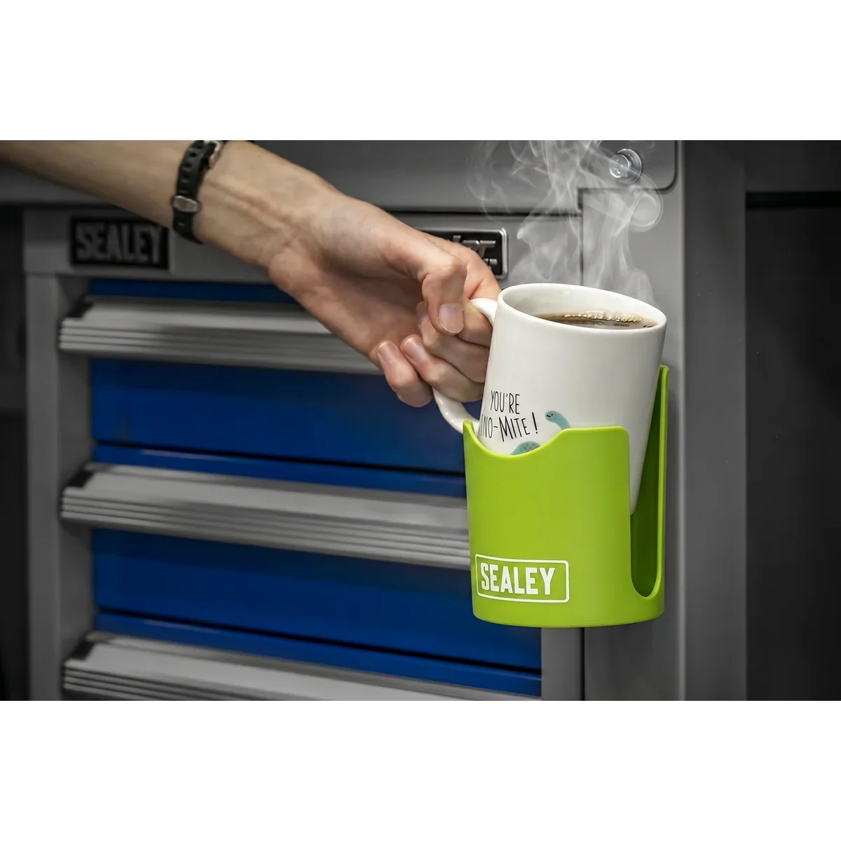 Sealey Magnetic Cup/Can Holder - Green
