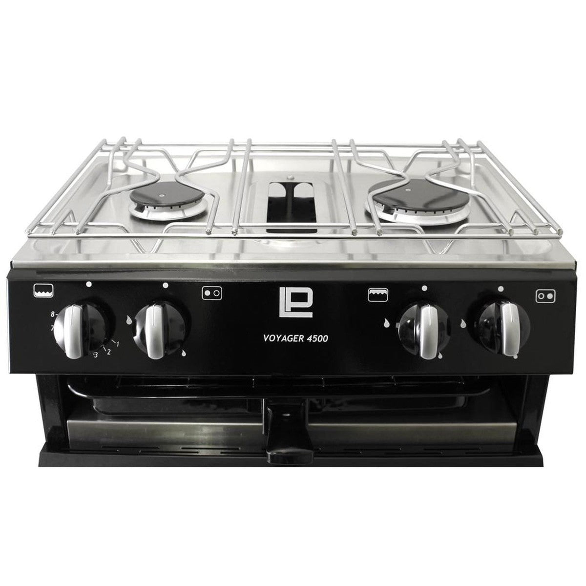 Voyager 4500 2 Burner Hob Oven No Ignition Black