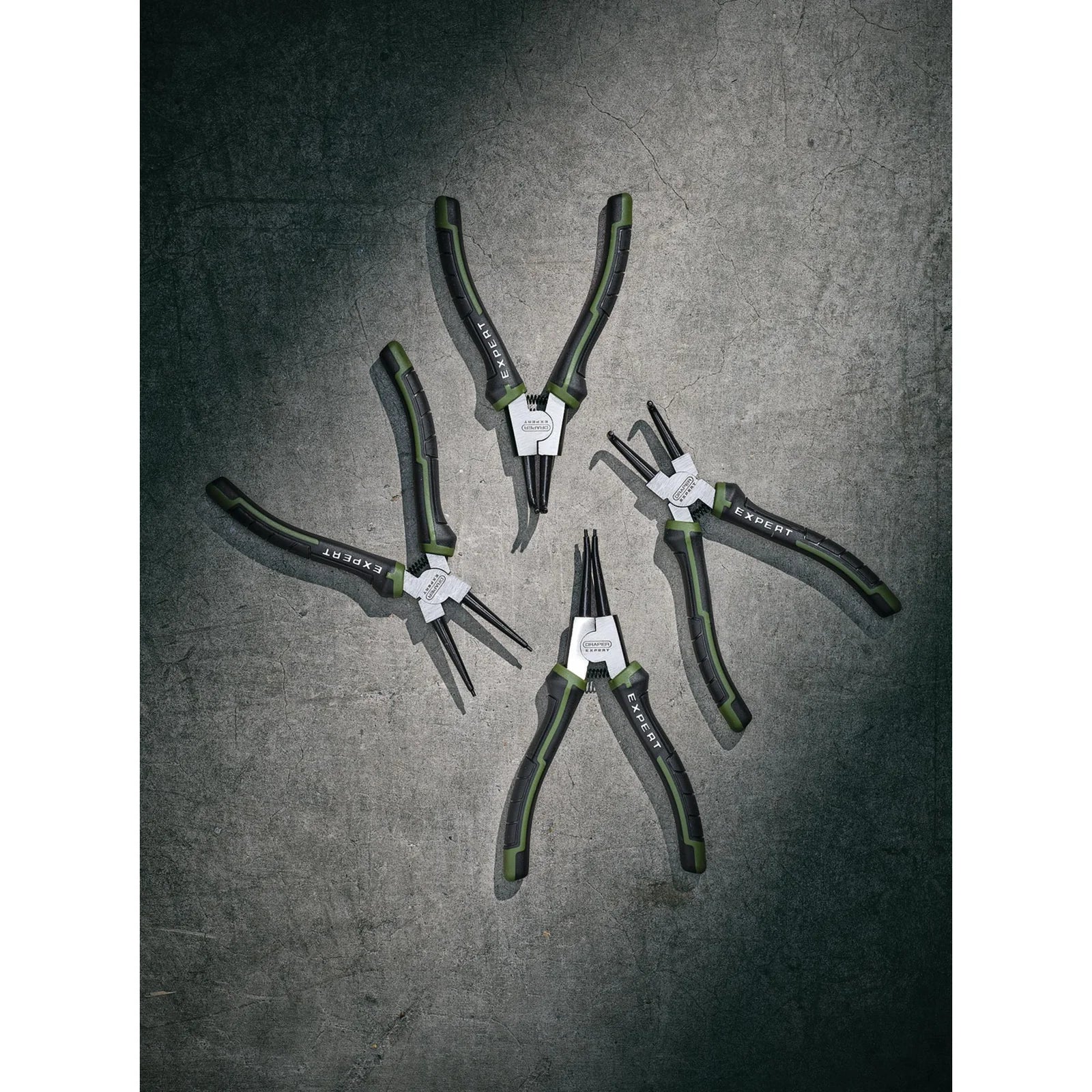 Draper Expert Circlip Pliers Set, 180mm (4 Piece) - PL-EX/CP-SET