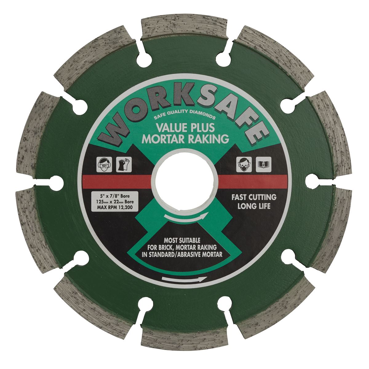 Sealey Value Plus Diamond Blade125 x 22mm WDVP125