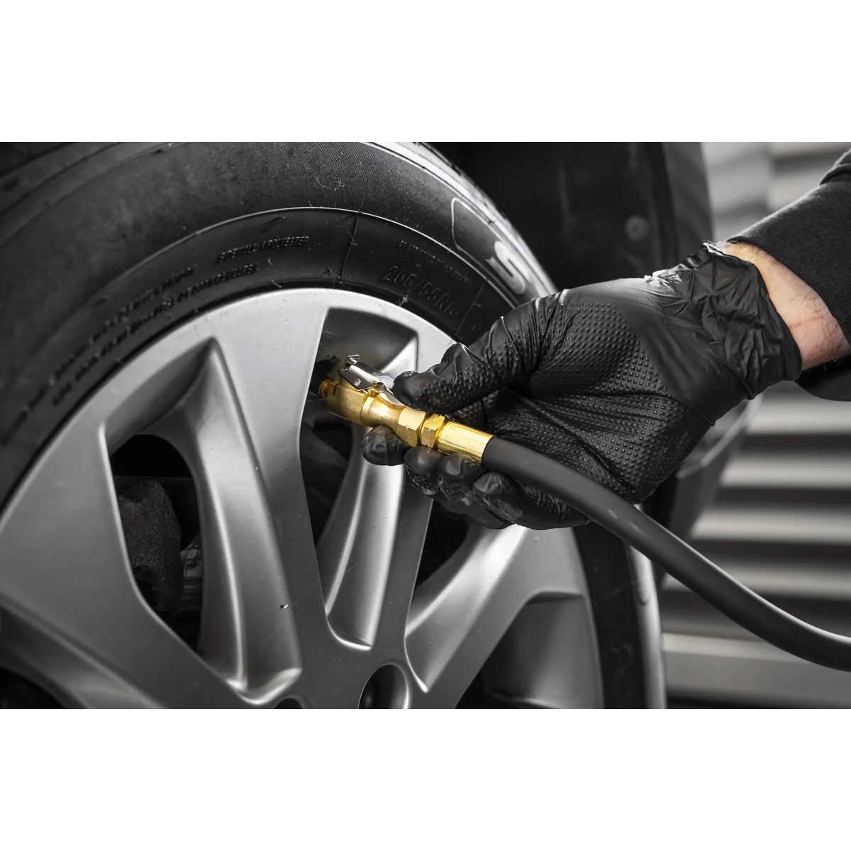Sealey Rechargeable Tyre Inflator SA500 15bar with Clip-On Connector