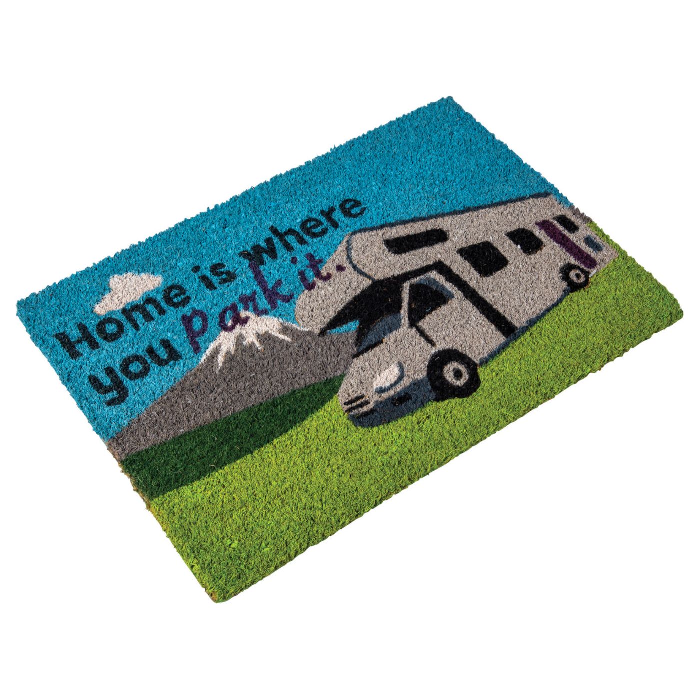 Quest Motorhome Door Mat Home Is Where You Park It Outdoor Heavy Duty Coir