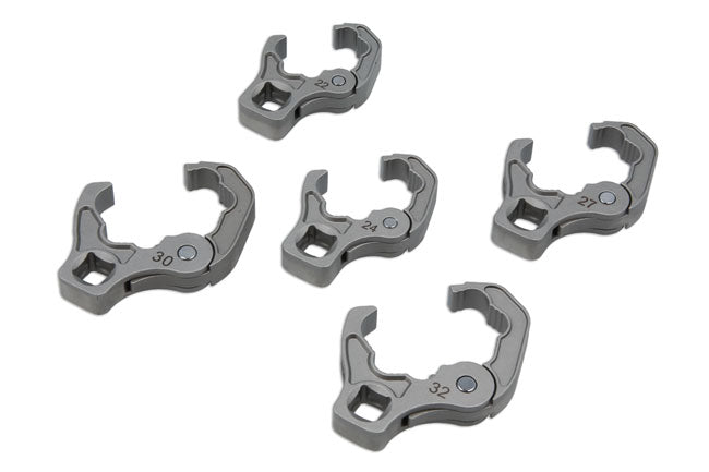 Laser Ratchet Flare Nut Wrench Set 1/2"D 22mm - 32mm