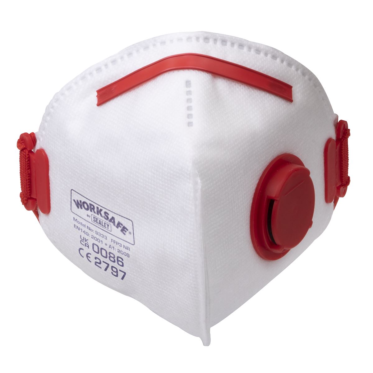 Worksafe Worksafe Valved Fold Flat Mask FFP3 - Pack of 10 9333/10