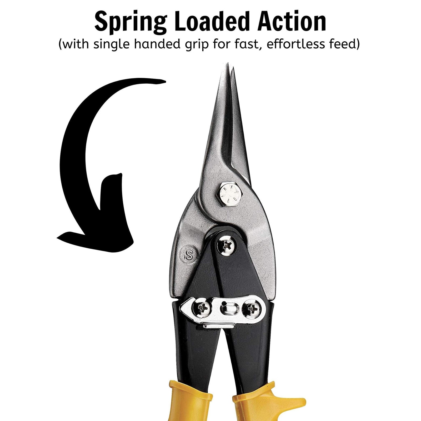 Teng Tools Tin Snip High Leverage Straight