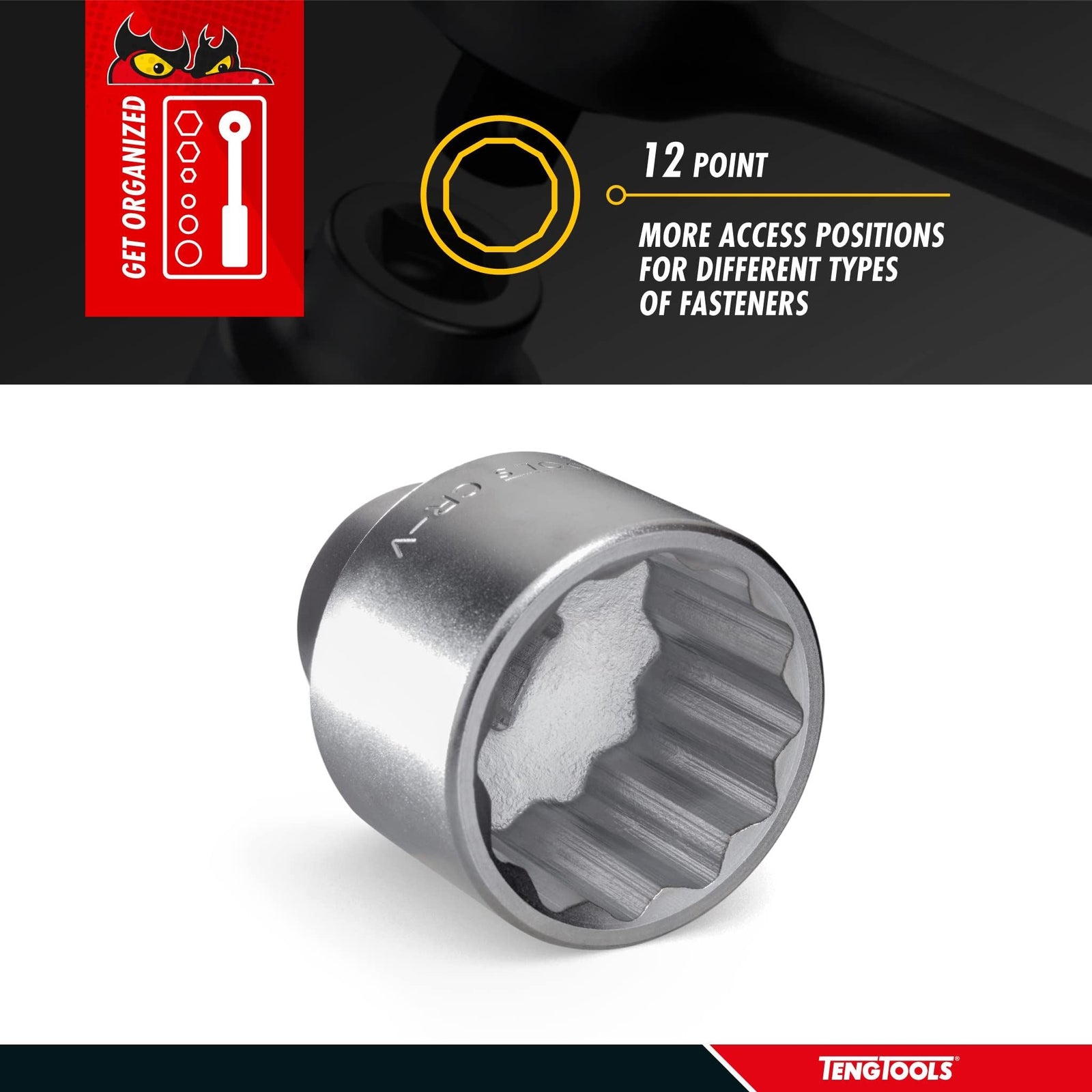Teng Tools 3/4" Socket 12 pt AF 2"