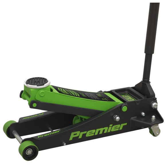 Sealey Trolley Jack 3tonne Rocket Lift Green 3040AG