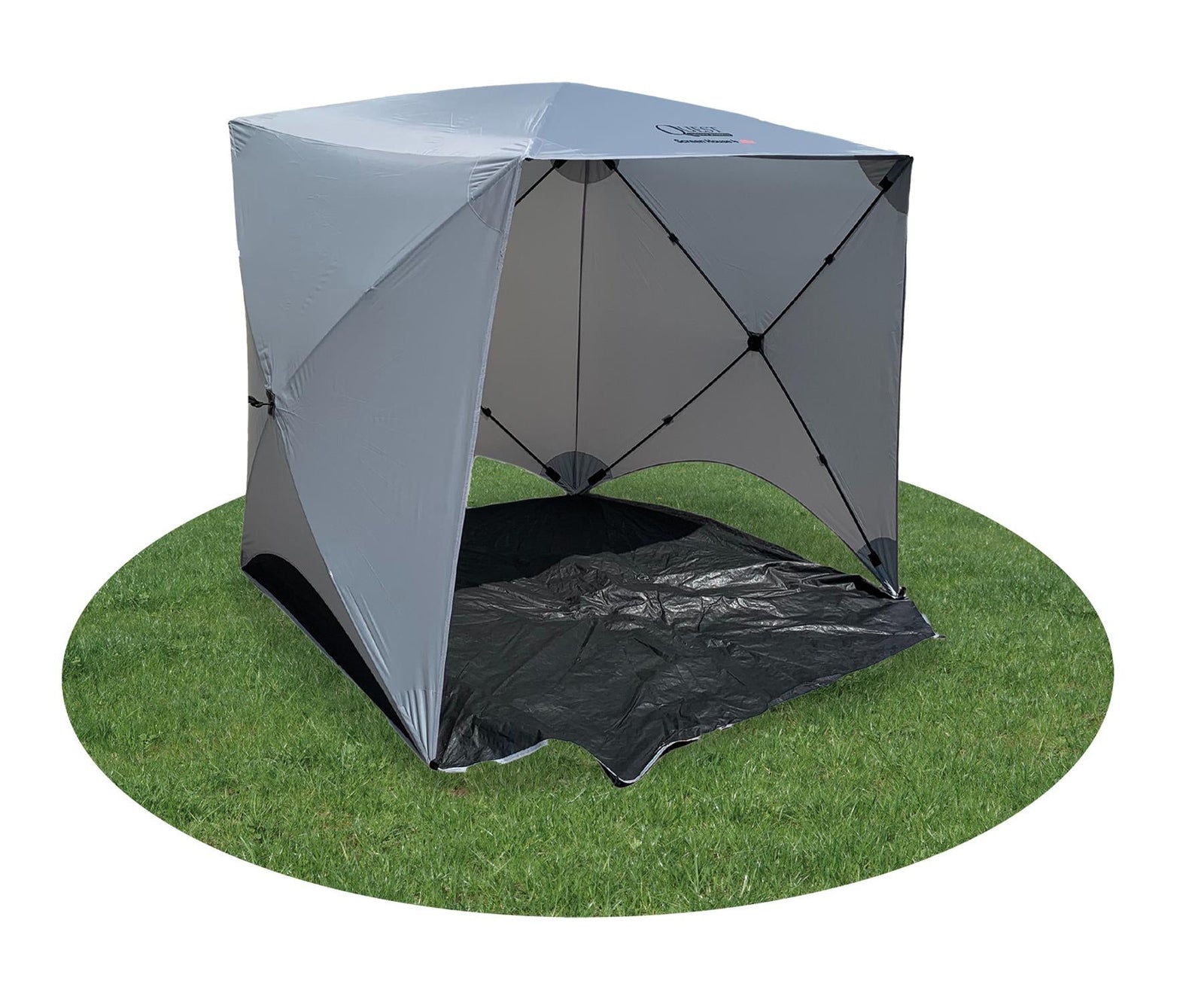 Quest Screen House 4 Mini pop up Gazebo Grey