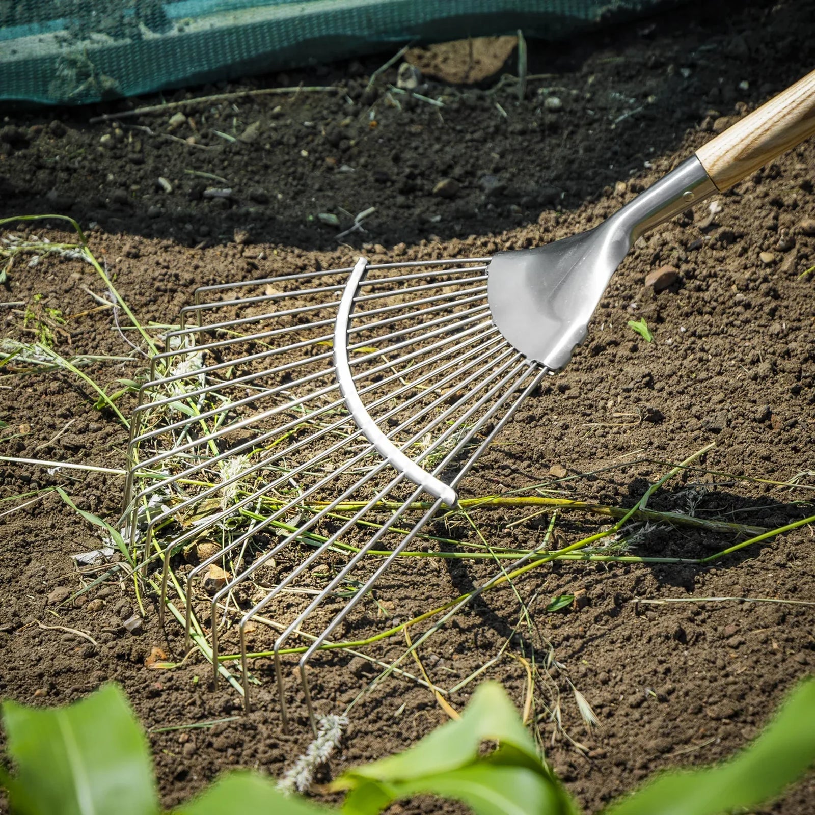 Sealey Premier Lawn Rake with Long Ash Handle 430x370mm