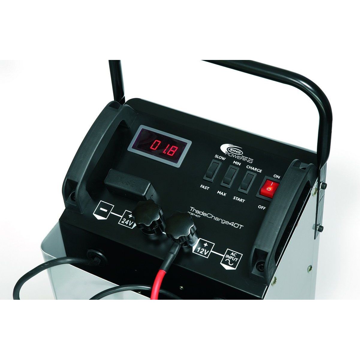 Ring Automotive RCBT40T Trolley Charger/Starter, 40 A, 12/24 V
