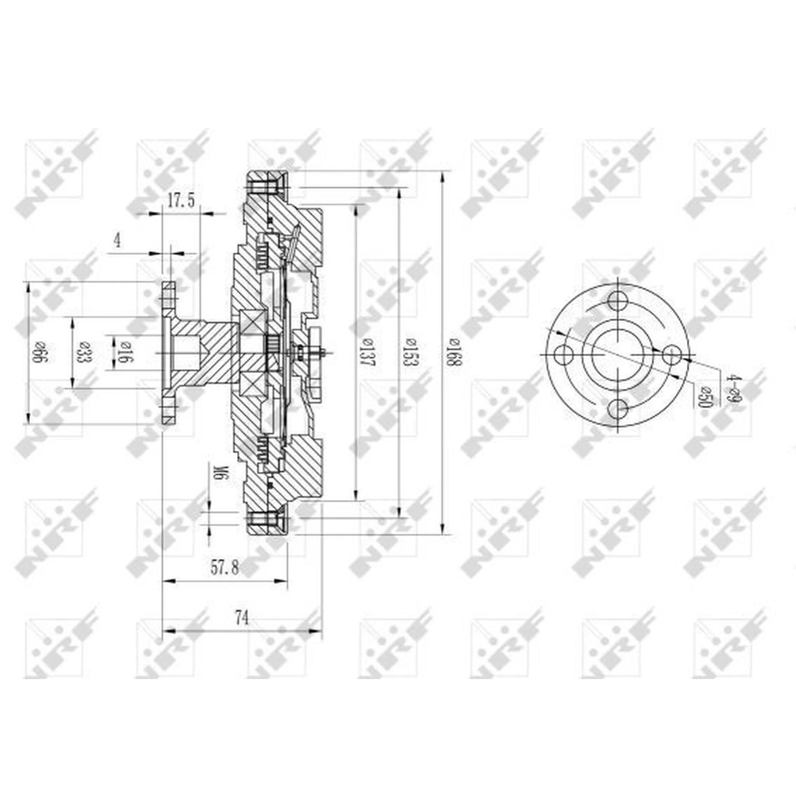 NRF Radiator Fan Clutch 49580