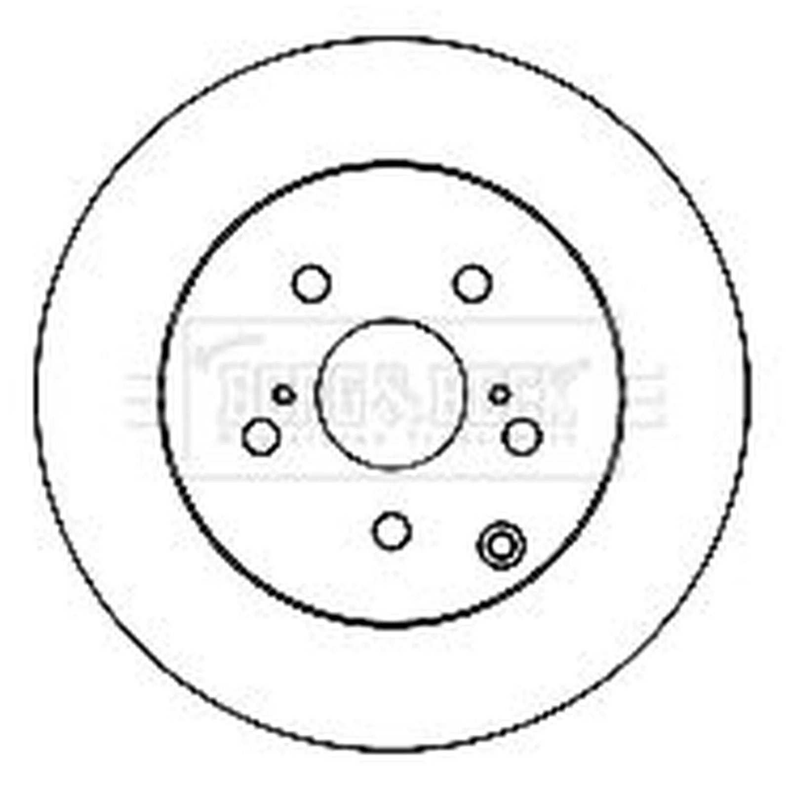 Borg & Beck 2 x Solid Rear Brake Discs BBD5159