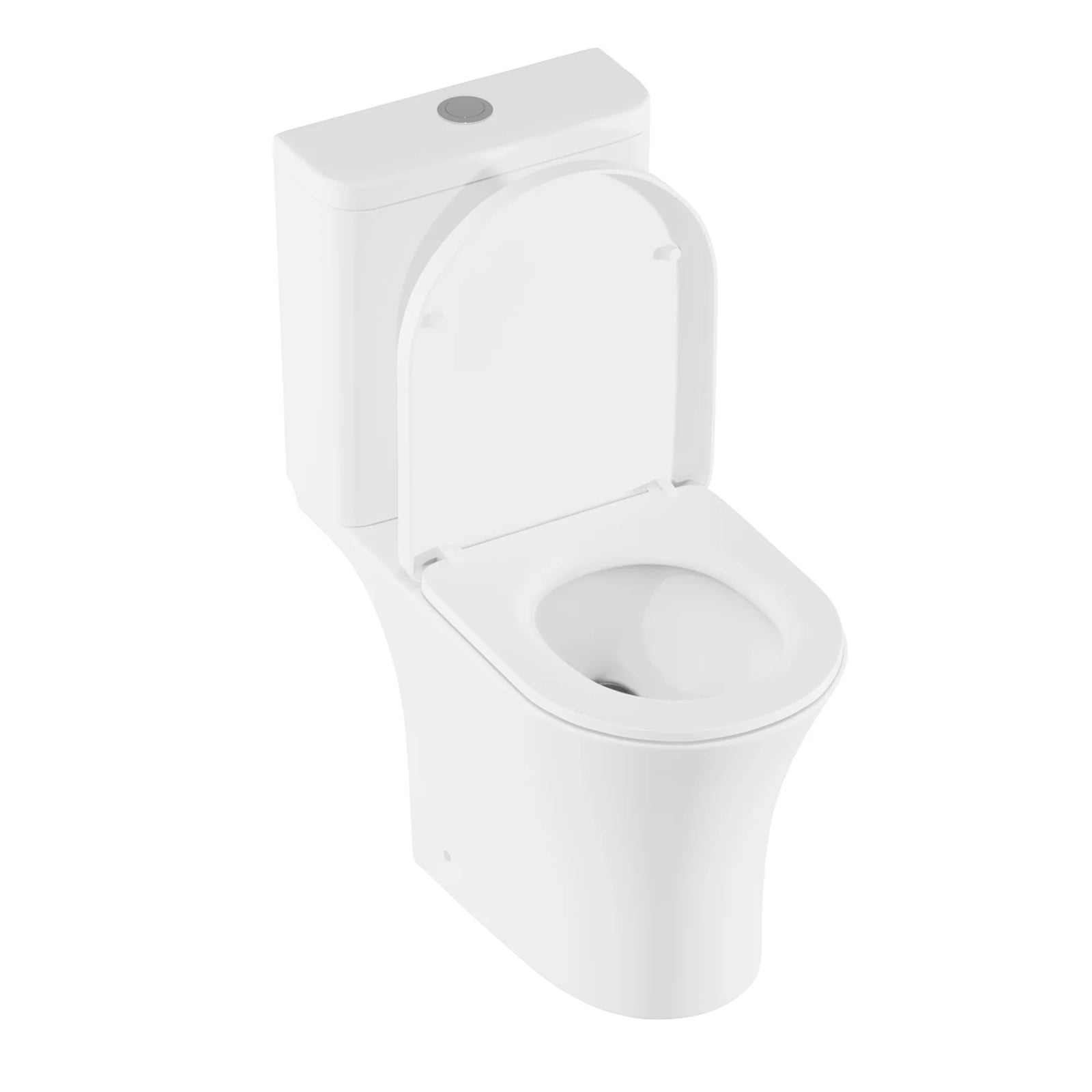 Baridi Close Coupled Toilet DH332 Rimless Flush White