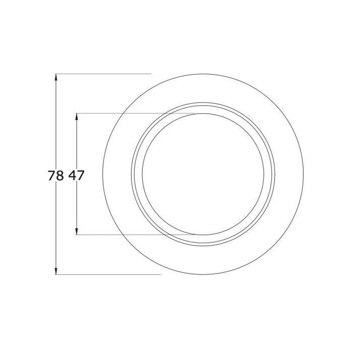 Lock Ring Chrome � 78Mm Diameter