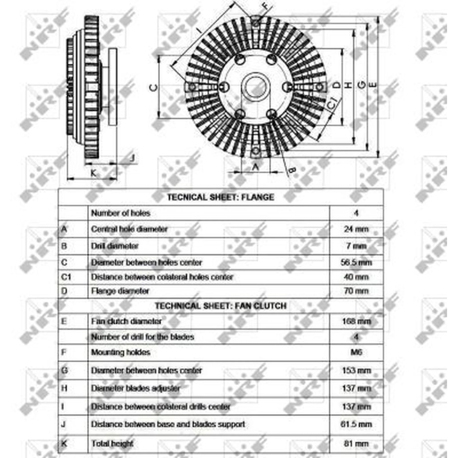 NRF Radiator Fan Clutch 49526