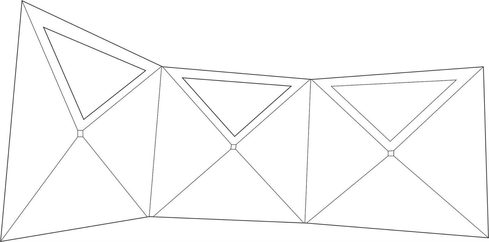 Quest Screen Shield (3 panel) Windbreak 180cm High