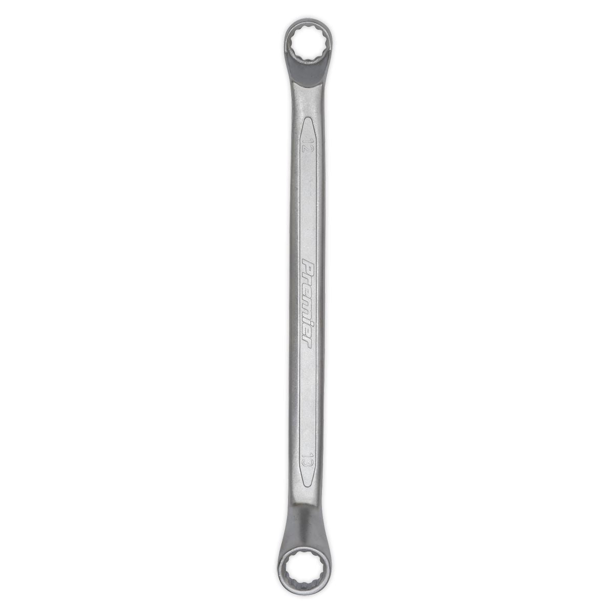 Sealey Premier 8pc Cold Stamped Offset Double End Ring Spanner Set Metric 6-22mm