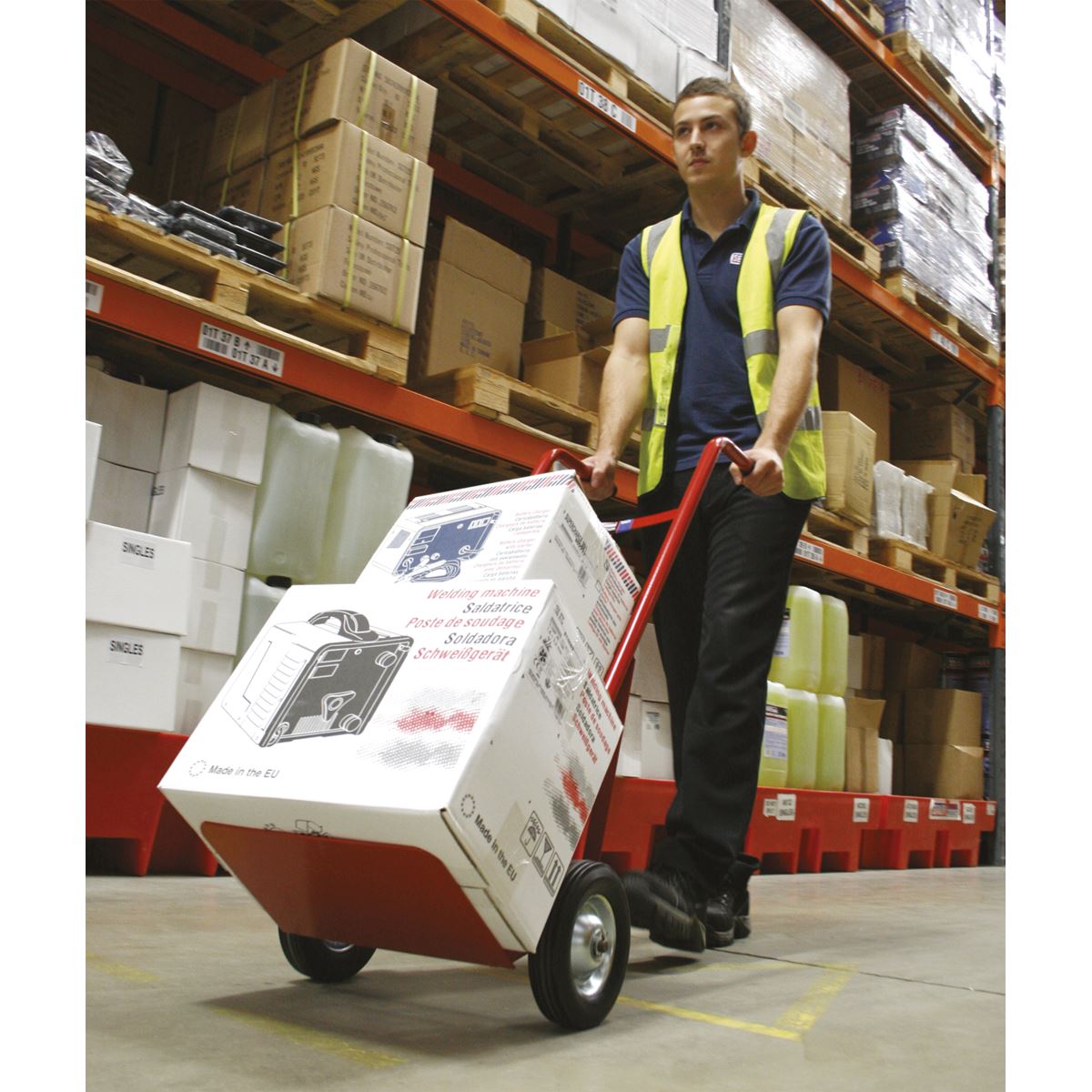 Sealey Sack Truck with Solid Tyres 150kg Capacity CST983