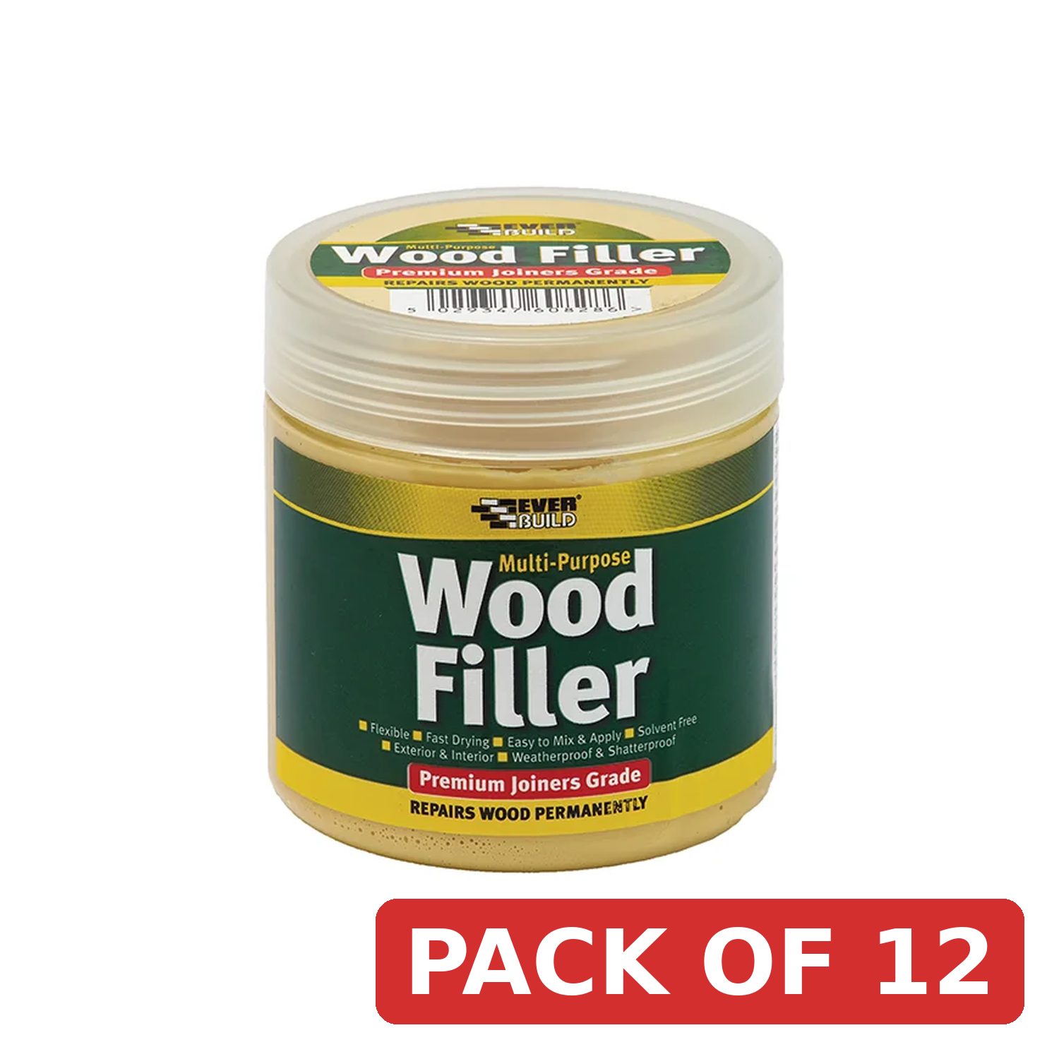 Everbuild Sika Multipurpose Premium Joiners Grade Wood Filler Mahogany 250ml