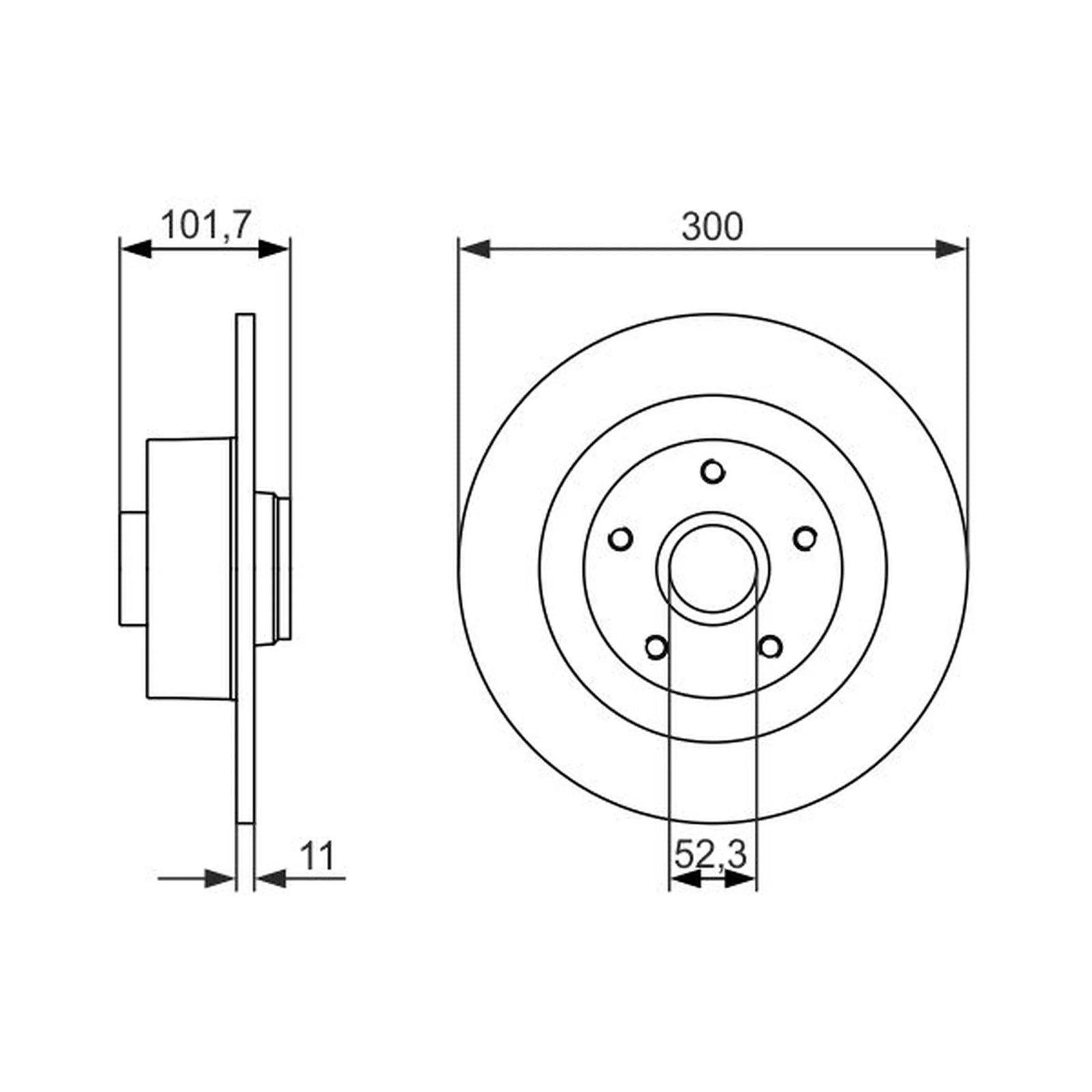Bosch Front & Rear Brake Discs & Pads fits Renault Laguna 2008-2015 2.0 3.0 3.5