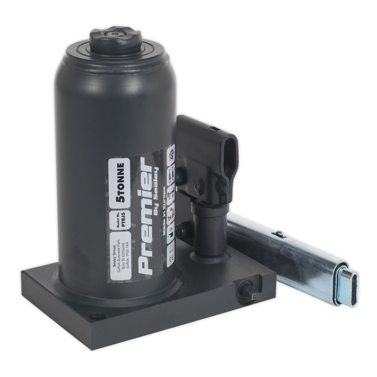 Sealey Premier Telescopic Bottle Jack 5 Tonne PTBJ5