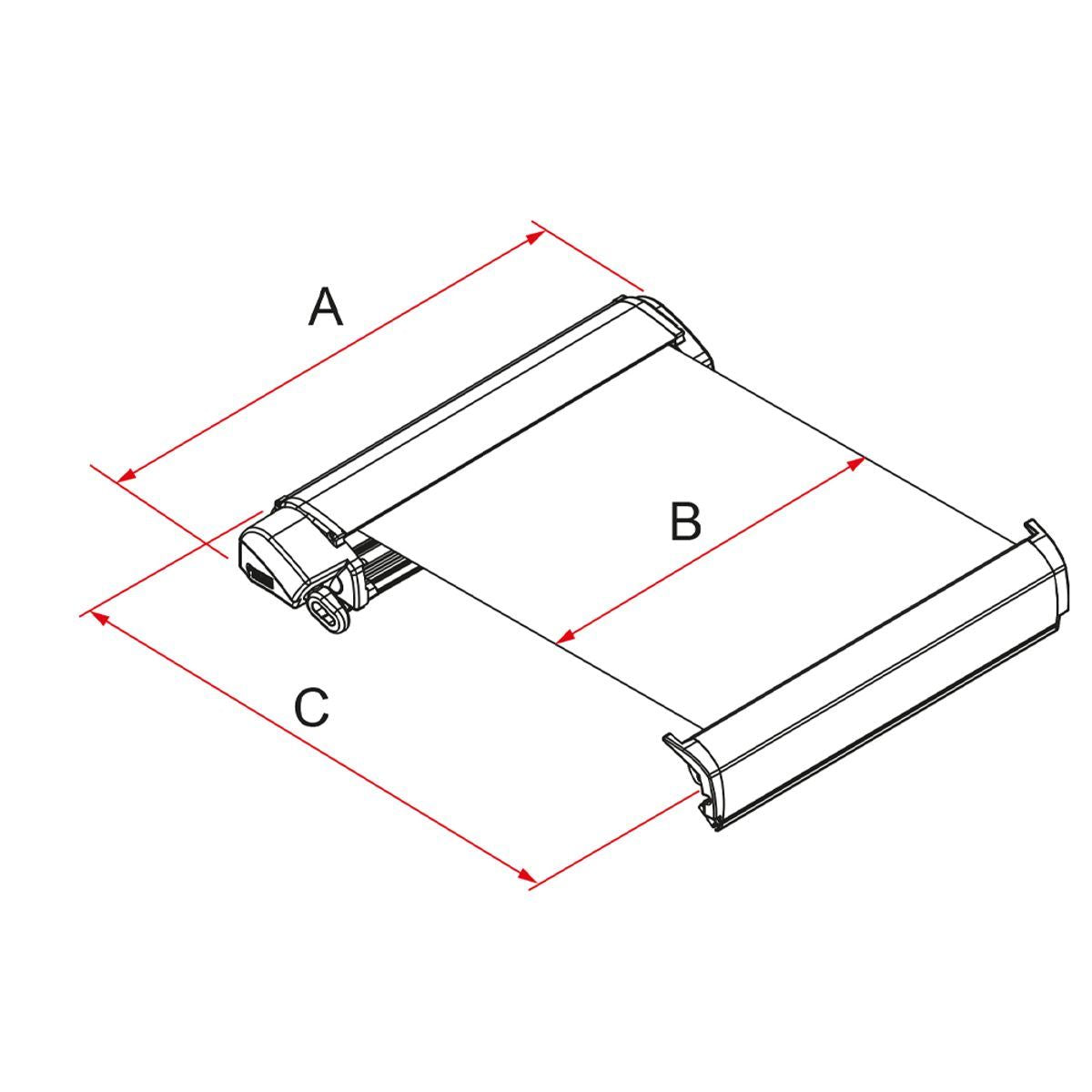Fiamma F80L 500 Awning Polar White Royal Grey