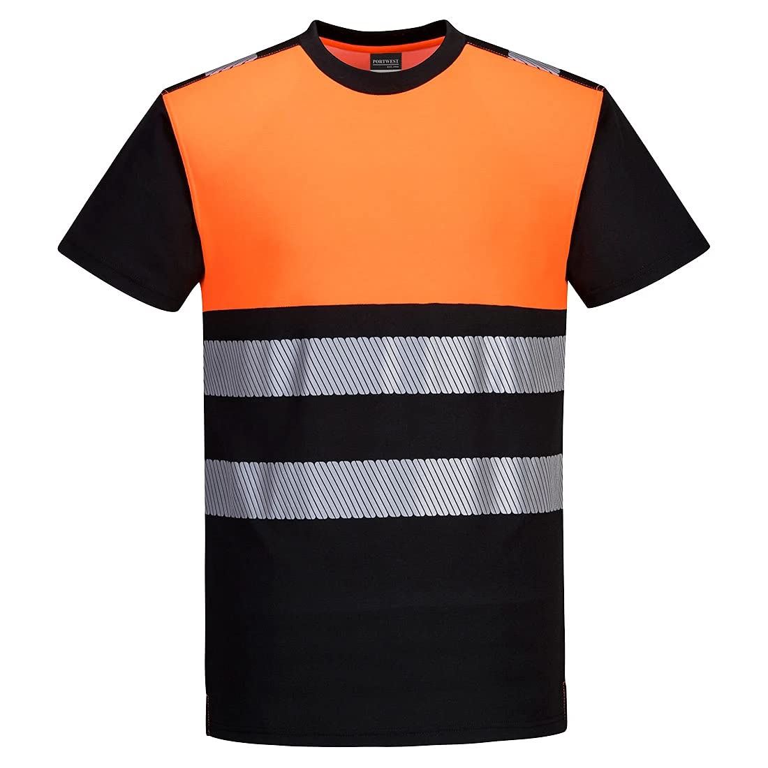 Portwest Pw3 Hi-Vis Cotton Comfort Class 1 T-Shirt S/S PW311BKYXXXL