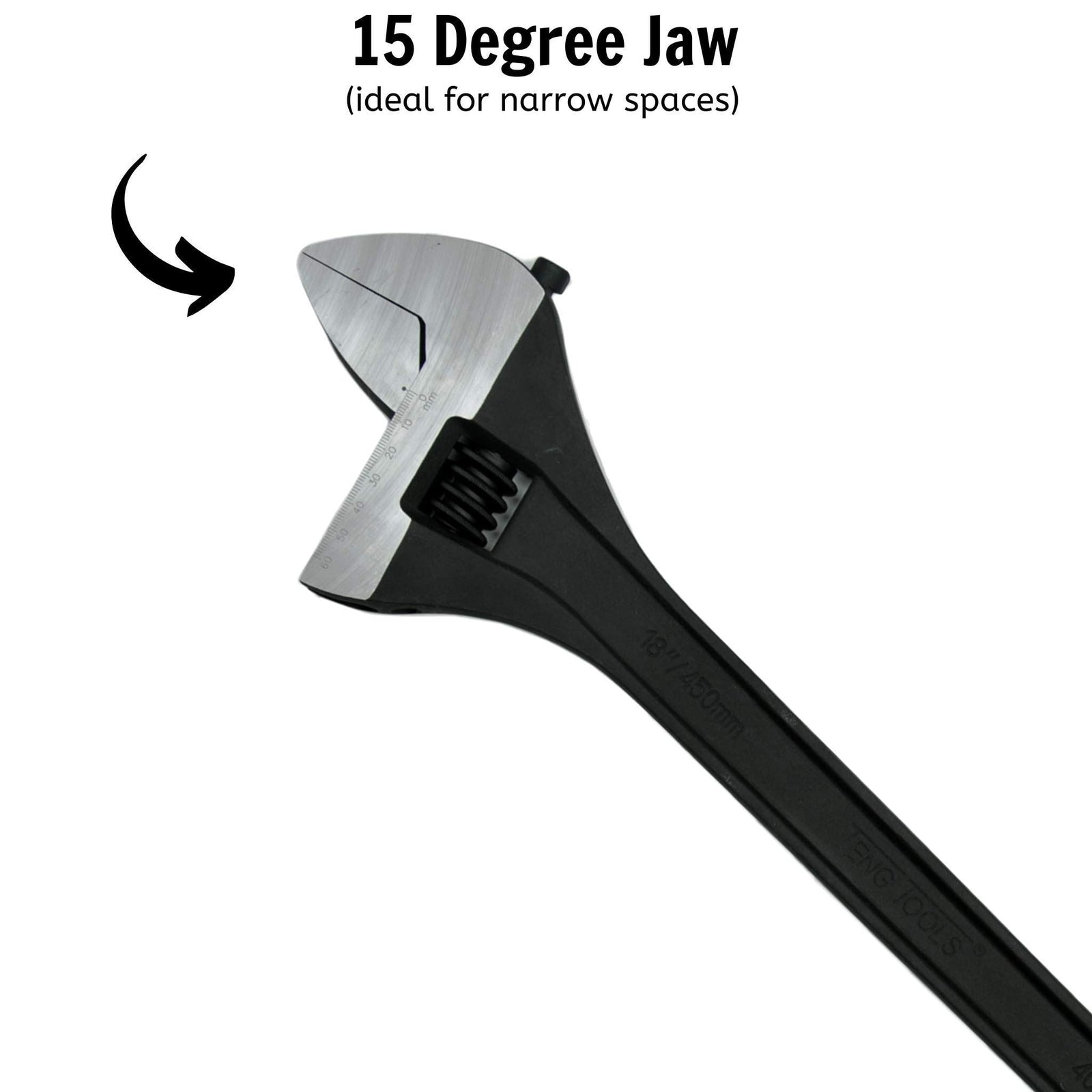 Teng Tools Adjustable Wrench 450mm