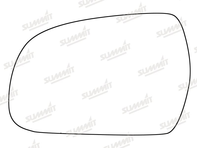 Summit Stick-On Standard Mirror Glass fits Audi A5 11 on LHS