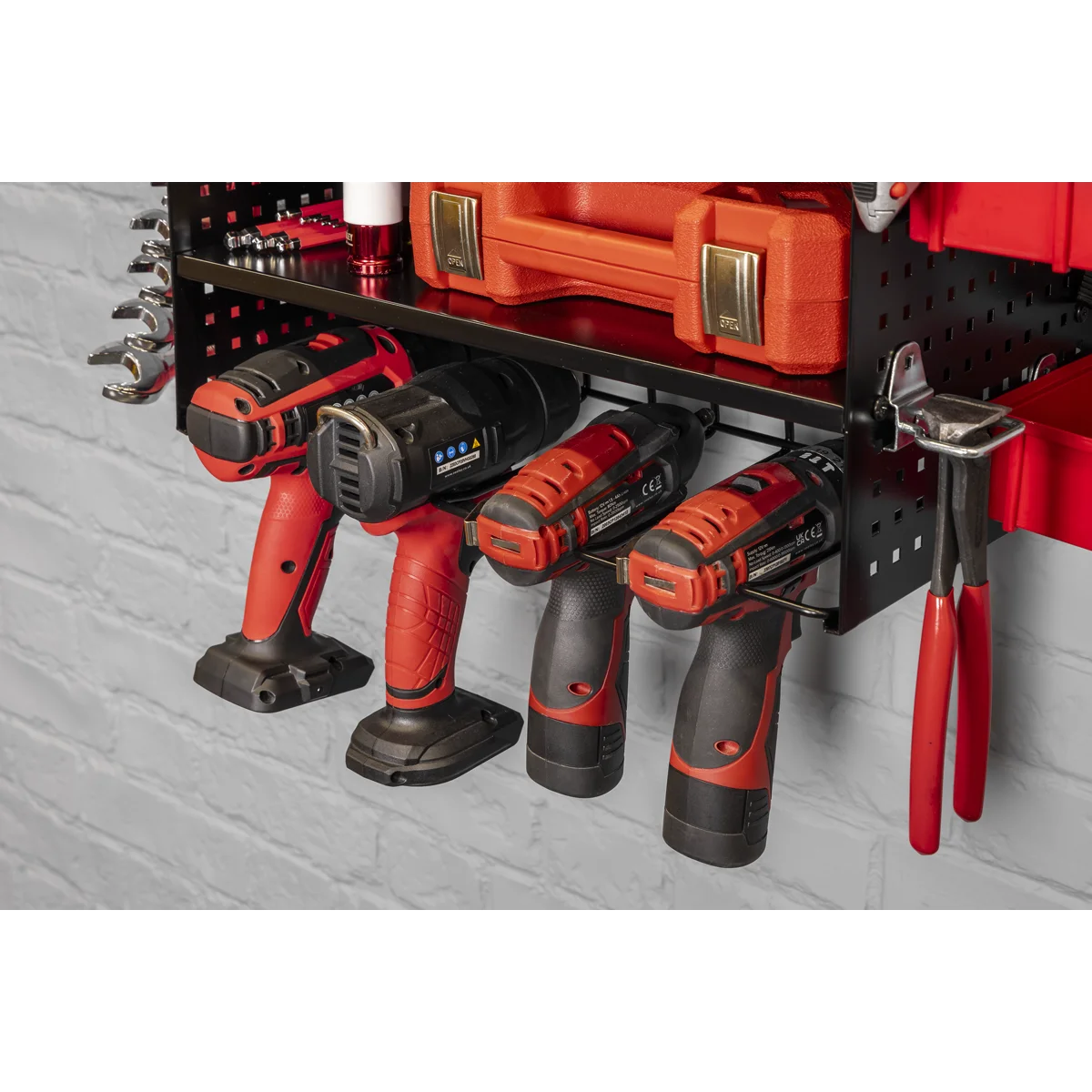 Sealey PTSR4 Power Tool Storage Rack with 3 Shelves