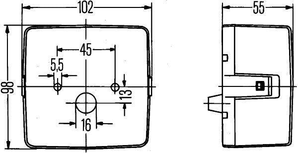 Hella Tail Light / Lamp 2SE 004 623-007