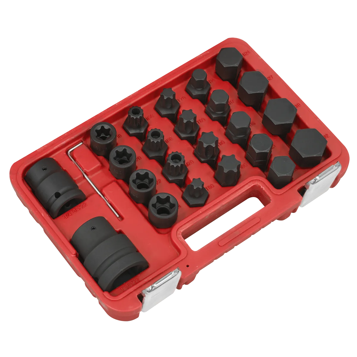 Sealey Impact Socket & Bit Set 23 Piece 3/4"Sq & 1"Sq Drive
