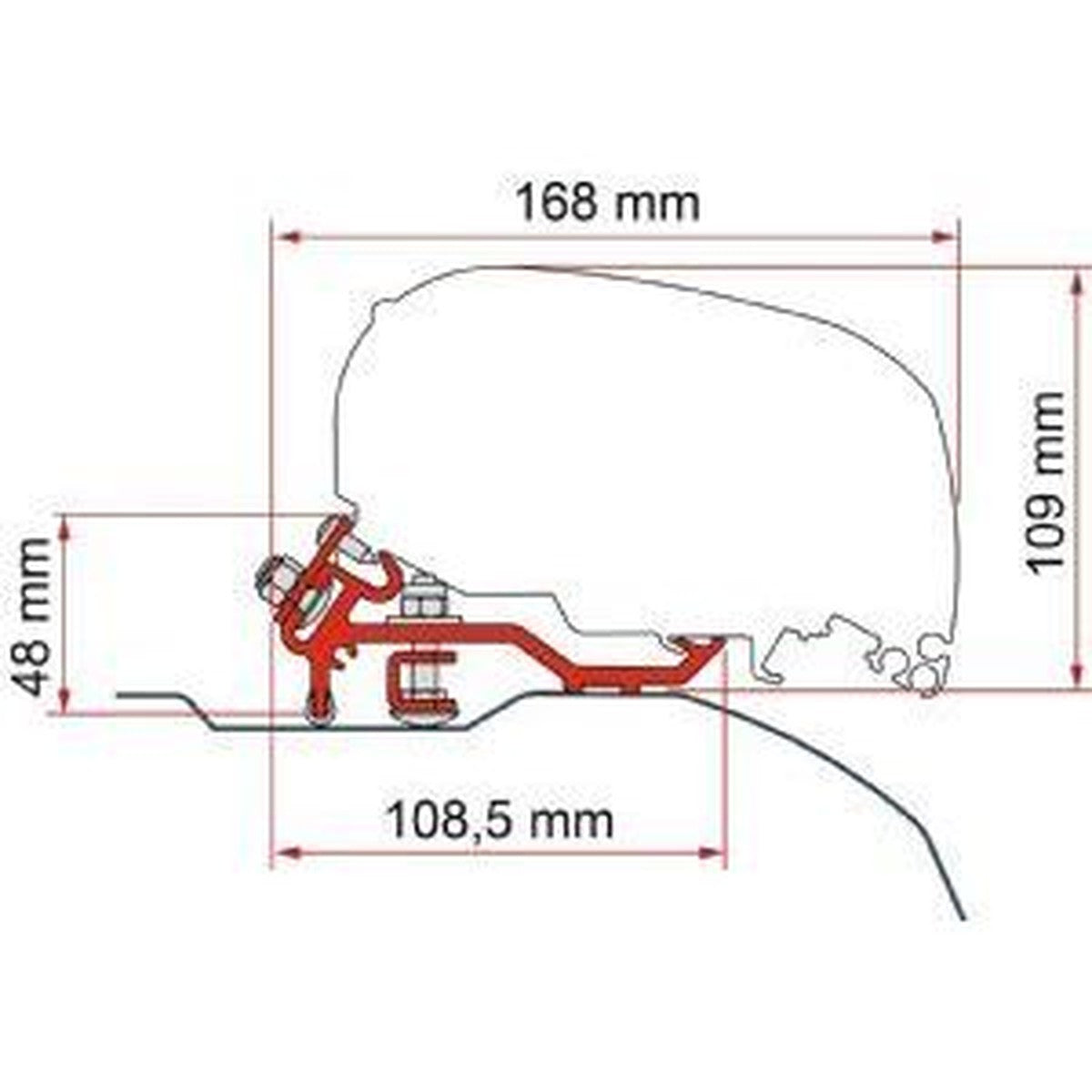 Fiamma F80S Ducato 400- Deep Black 07831Q02R