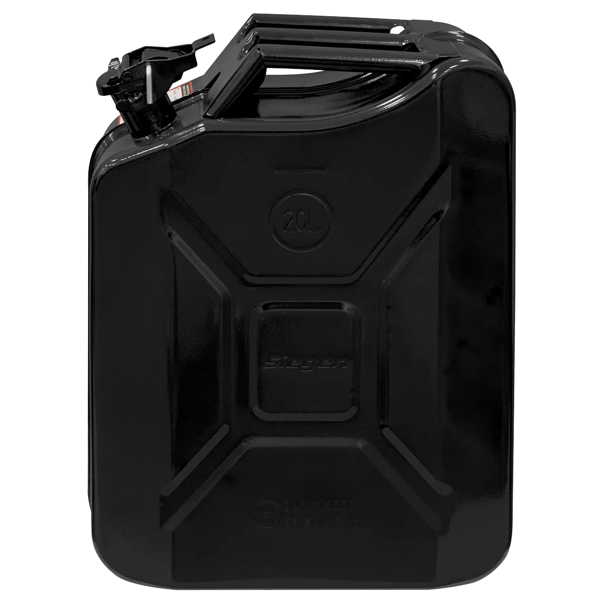 Sealey Siegen Jerry Can 20L Black Steel Fuel Container