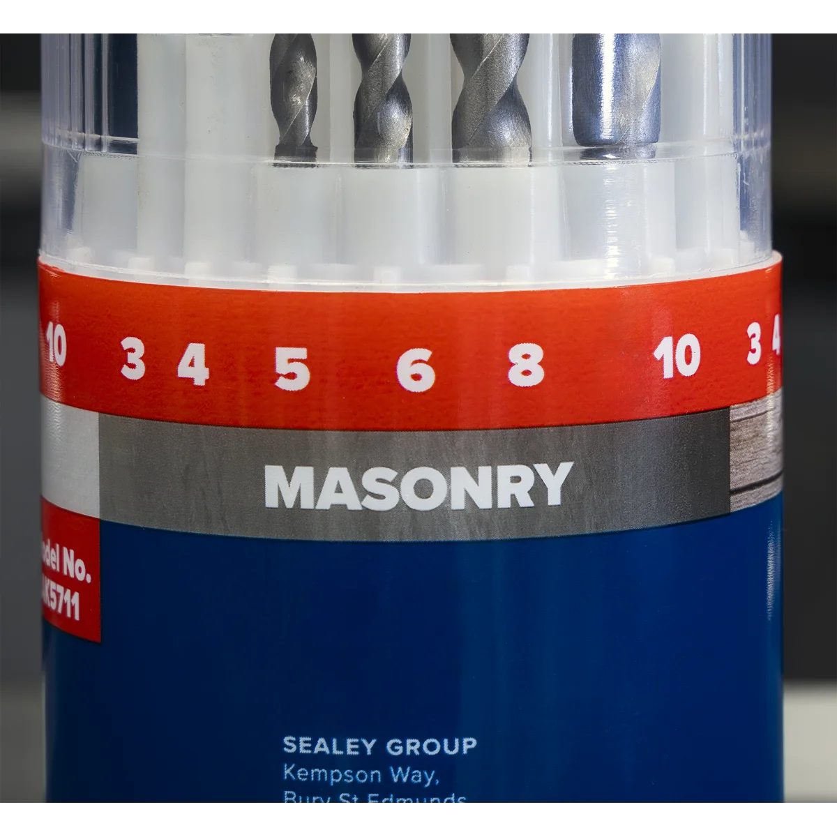 Sealey Combination Drill Bit Set 18-Piece HSS/Masonry/Wood