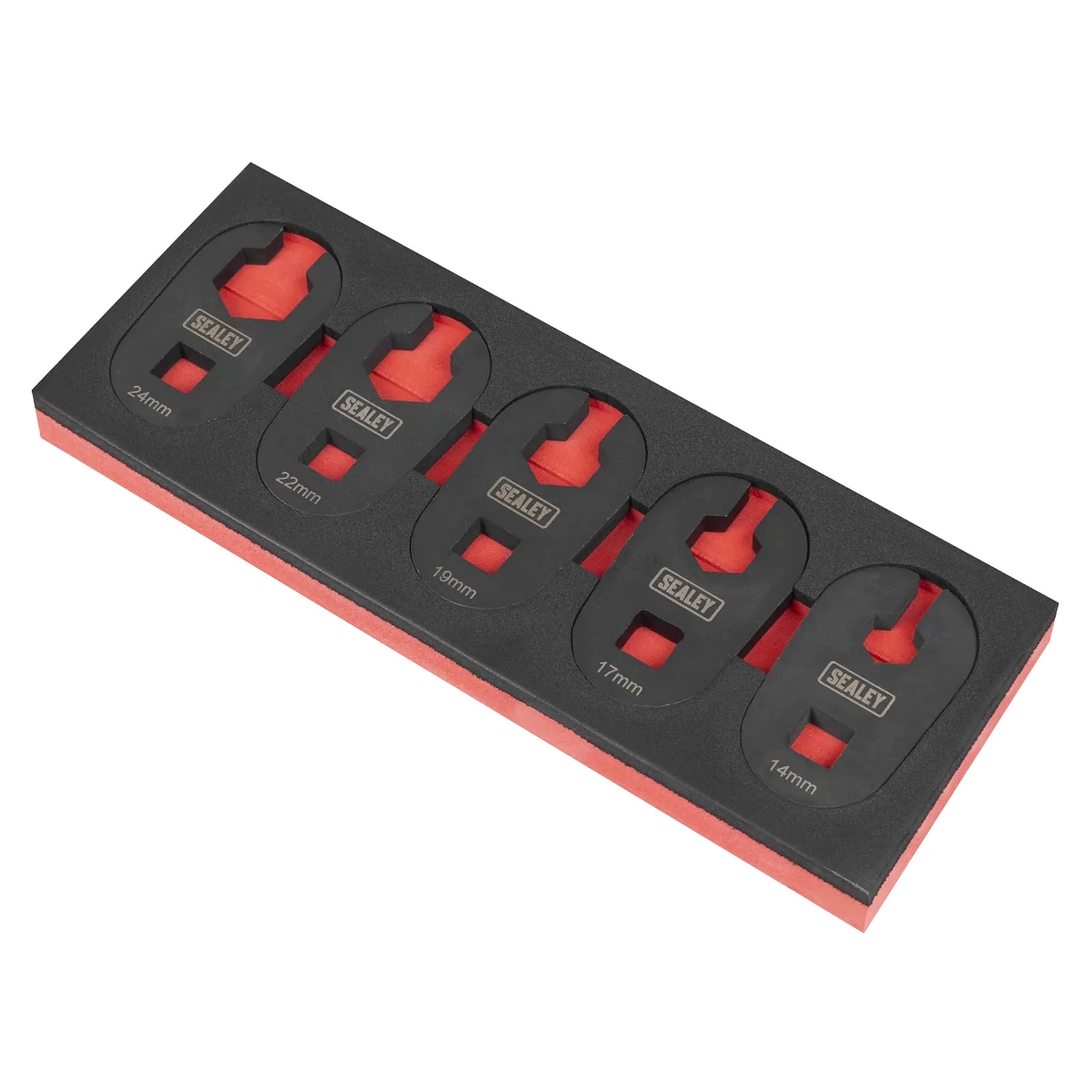 Sealey Limited Access Crow's Foot Spanner Set 1/2"Sq Drive 5 Piece - SX0329