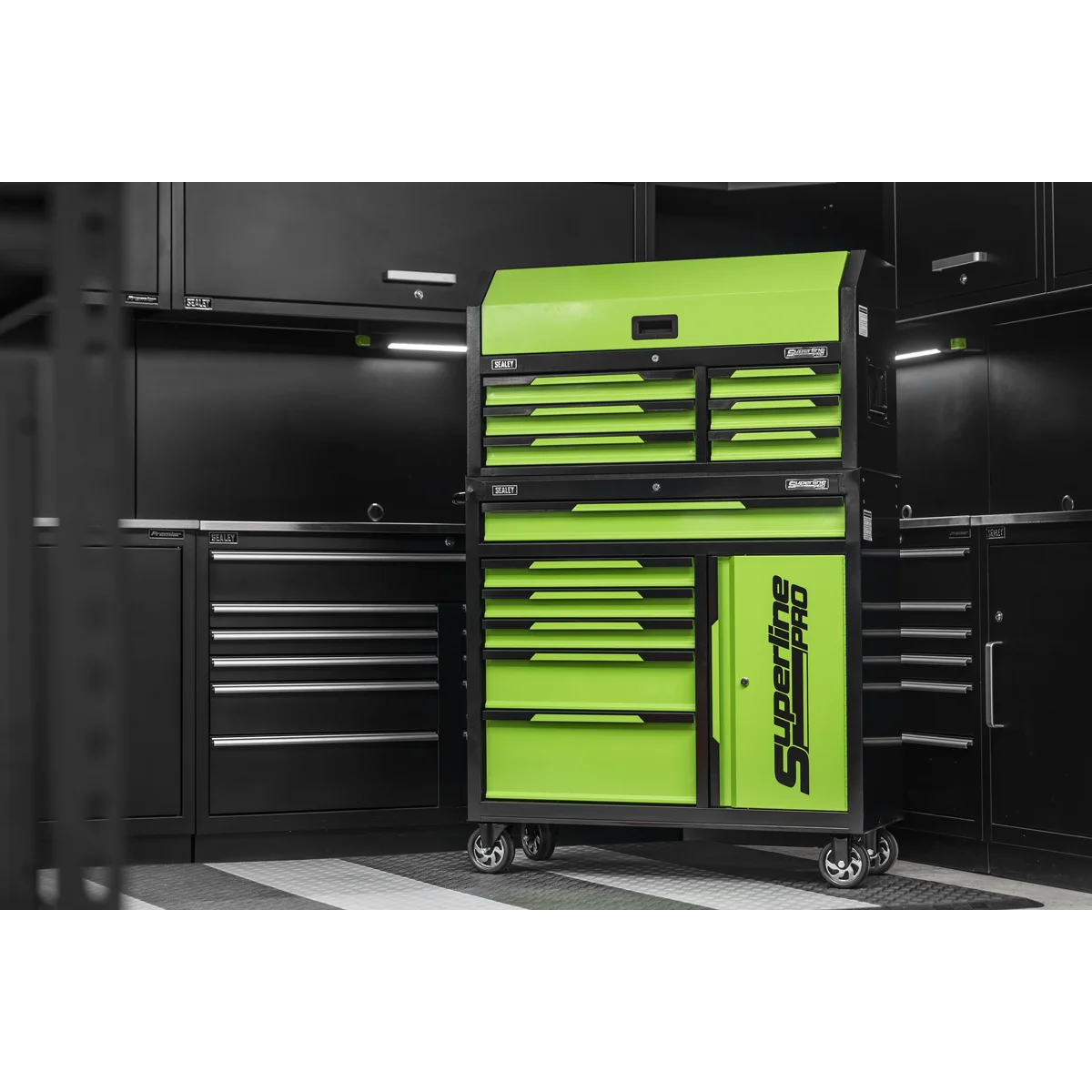 Sealey Tool Chest & Rollcab AP1080HVG 12 Drawer Green